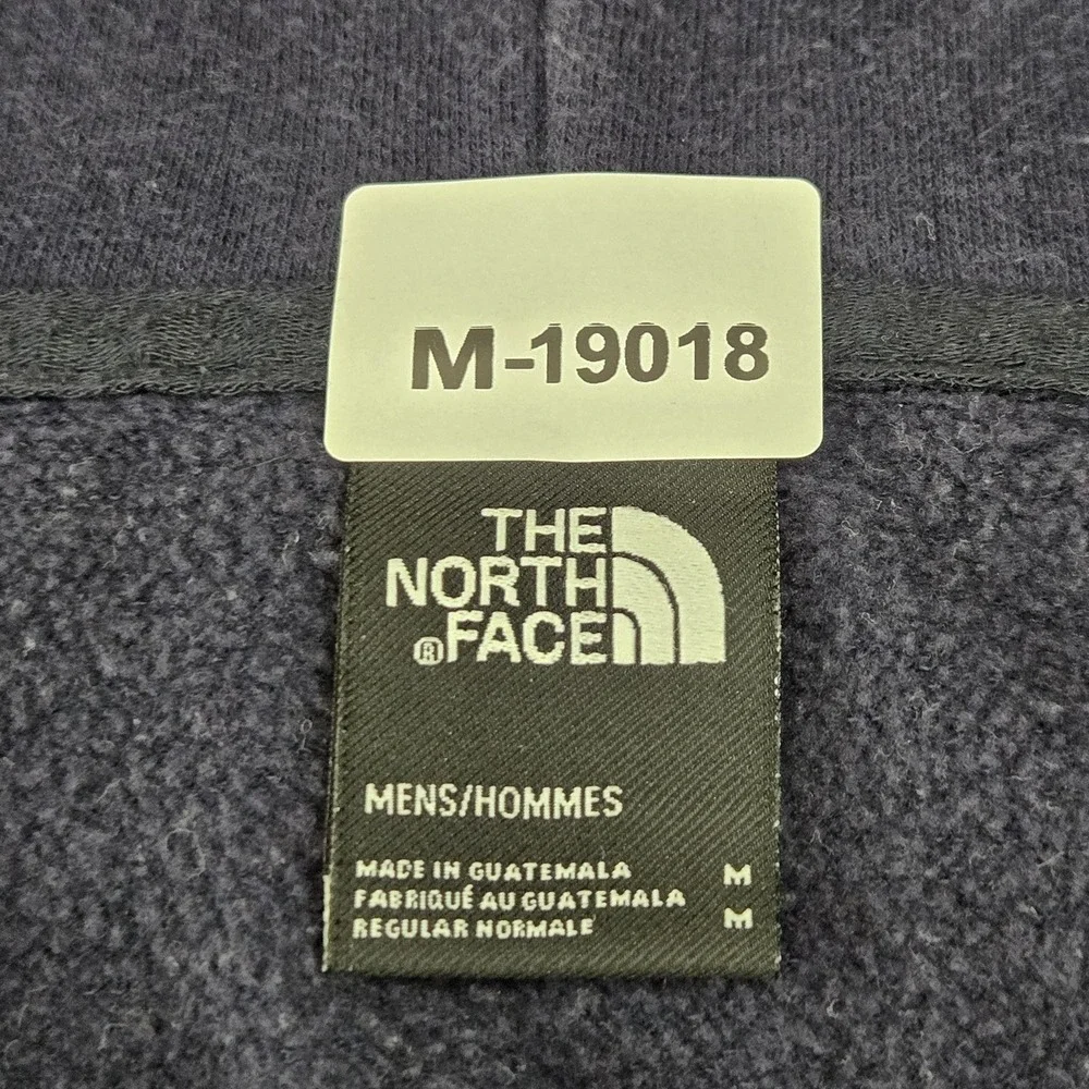 The North Face Men Hoodie M Navy Edge To Edge‎ Fleece Logo Pullover